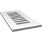Ekena Millwork Vertical Surface Mount PVC Gable Vent: Functional, w/ 3-1/2"W x 1"P Standard Frame, 14"W x 28"H GVPVE14X2801SF - alternate 4